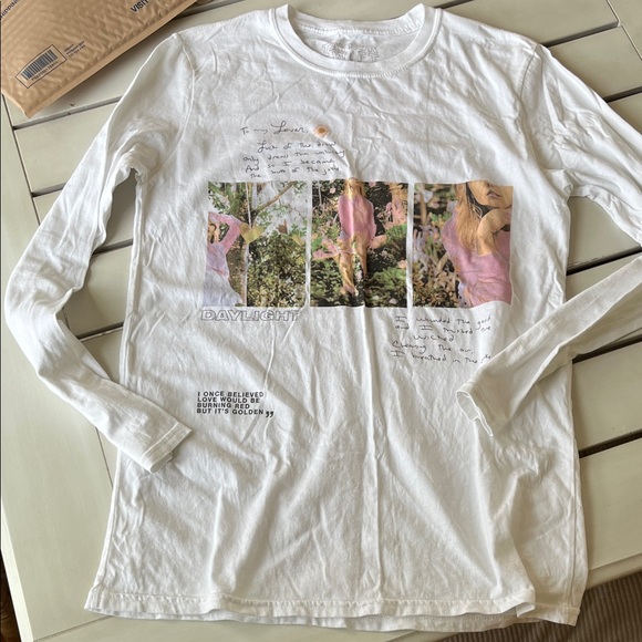 Taylor Swift Tops - Taylor Swift Daylight Long Sleeve Shirt Lyrics